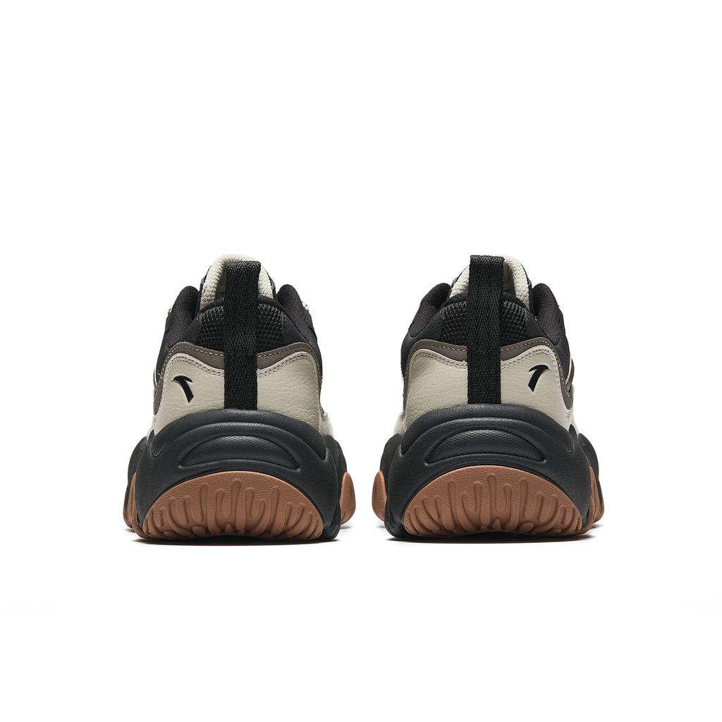 Anta Flowing Fire Retro Fashion Comfortable Versatile Trendy Shock Absorption Lightweight Low-Top Dad Shoes Men sneaker Black Gray 112618853R-3