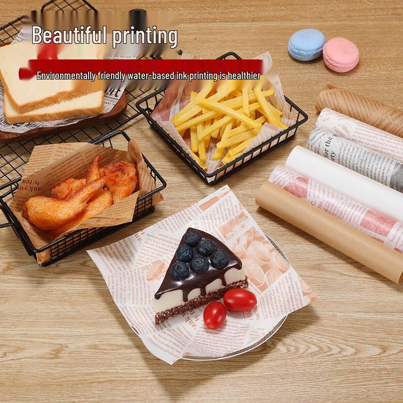 Thickened Oil-Proof Baking & Frying Paper for Oil Absorption and Food Wrapping