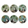 Unique Cat Themed Gifts Wooden Coasters, Decorative Heat Resistant Table Mats, Non-slip Cup Protective Mats for Furniture Insulation Coasters