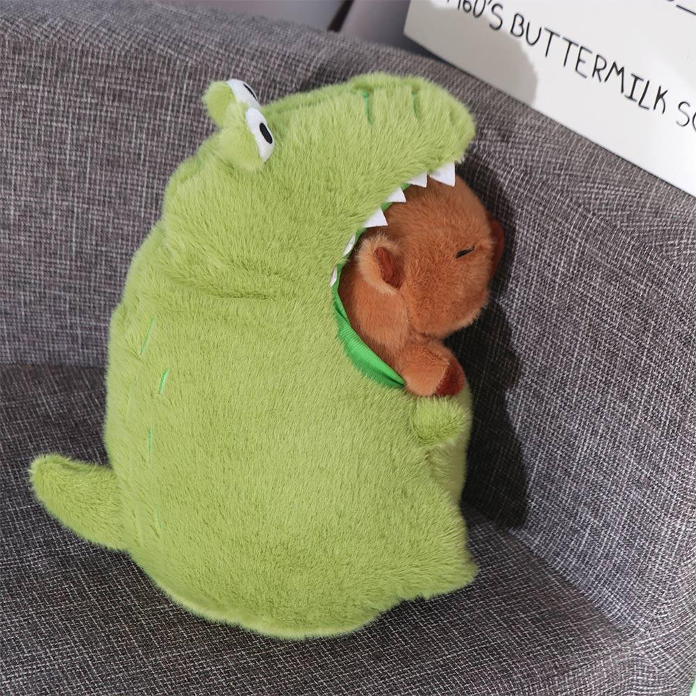 30/40cm Crocodile Capybara Plush Toy Cartoon Capybara Green Crocodile Doll  Birthday Gift