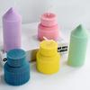 Simple Geometric Striped Candle Resin Molds Handmade Cylindrical Aromatherapy Candle Silicone Moulds DIY Fondant Craft