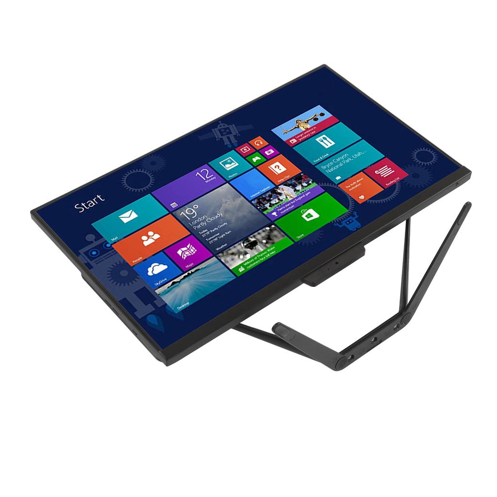 All in One Desktop Black 23.8 Inch FHD 1920x1080 with Camera J4125 CPU 8G DDR4 4 Core AIO Desktop