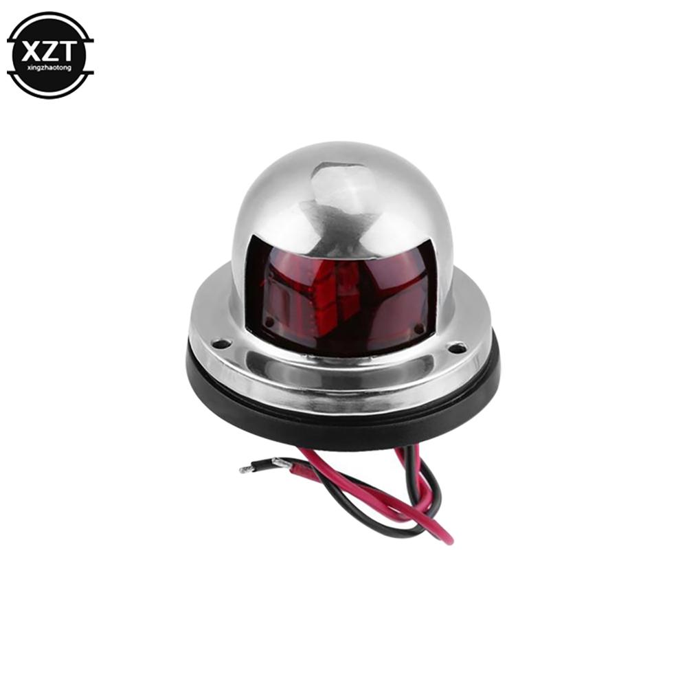 

Красный и зеленый светодиодный навигационный огонь из нержавеющей стали 12/24 В, сигнальный огонь для плавания для морского использования, для лодки, яхты, предупредительный габаритный огонь красный