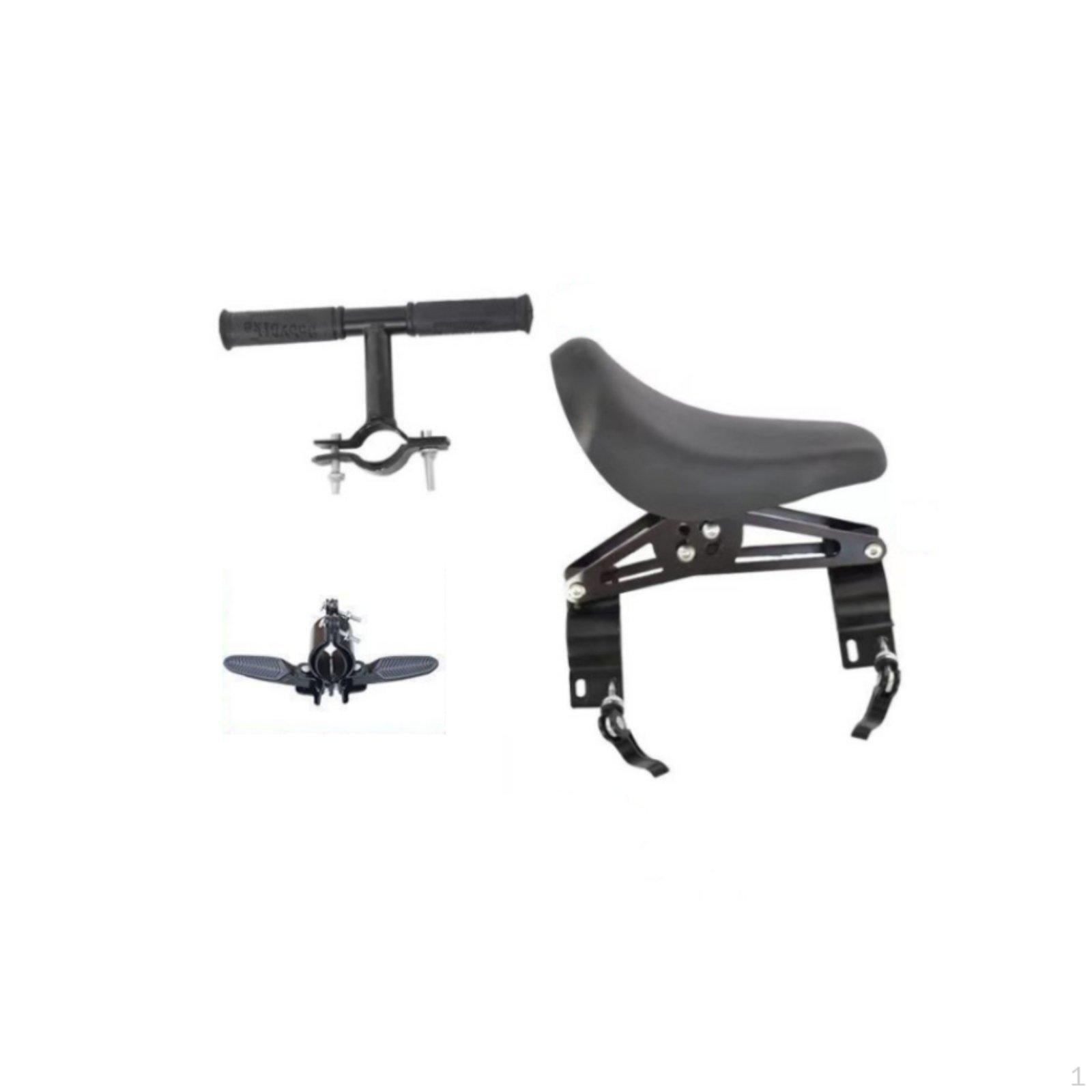 Front Mounted Child Bike Seat Easy Installation Mountain Foldable Footpegs Biking