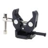V Clamp with Metal Handle, Adjustable Claw Clamp for Tripods and Light Stand Attachments
