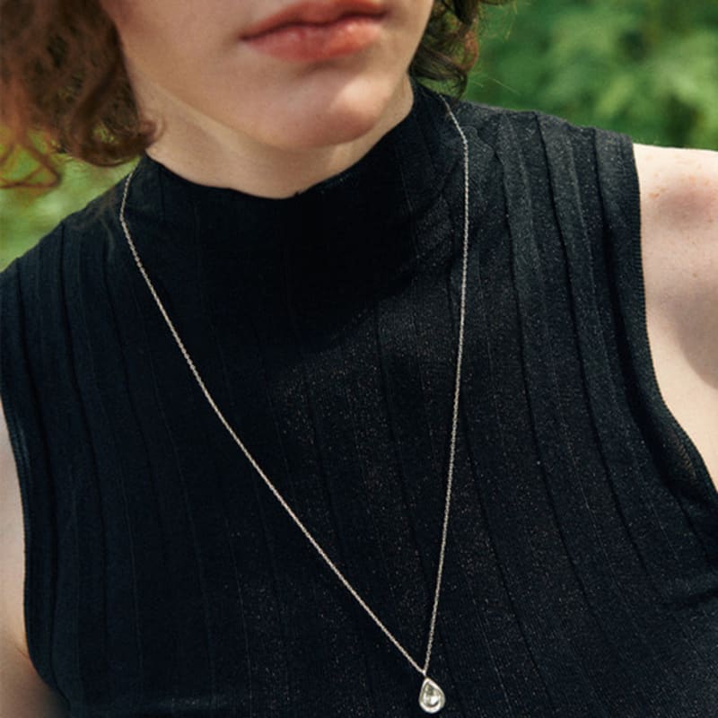 verte [925 silver] Un.silver.89 / avocat necklace (2 size)