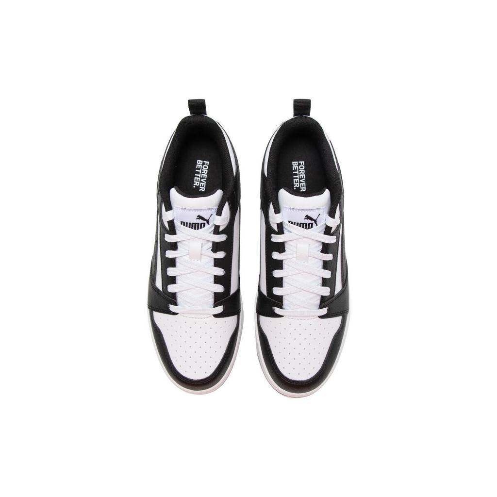 New PUMA Rebound V6 Low 'Black White' 392328-01