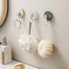 Functional Suction Cup Hooks Bathroom Towel Hangers Sturdy No Drill Installation For Wet Area Home Storage