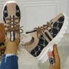Fashion Thick Sole Elevated Casual Shoes for Women New Plus Size 43 Women Shoes Retro Mixerd Colors Sneakers Women Zapatos 2025