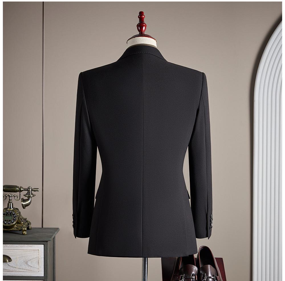 Luxury Men's Custom Suit Set - Tencel Cotton Wool Blend, Fine Twill Fabric, Business Formal Wear.