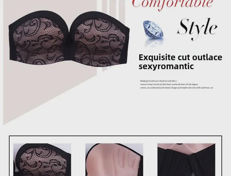 Miracle Strapless BH - Dames Draadloos, Gevormd, Sexy Onzichtbare BH voor Trouwjurken