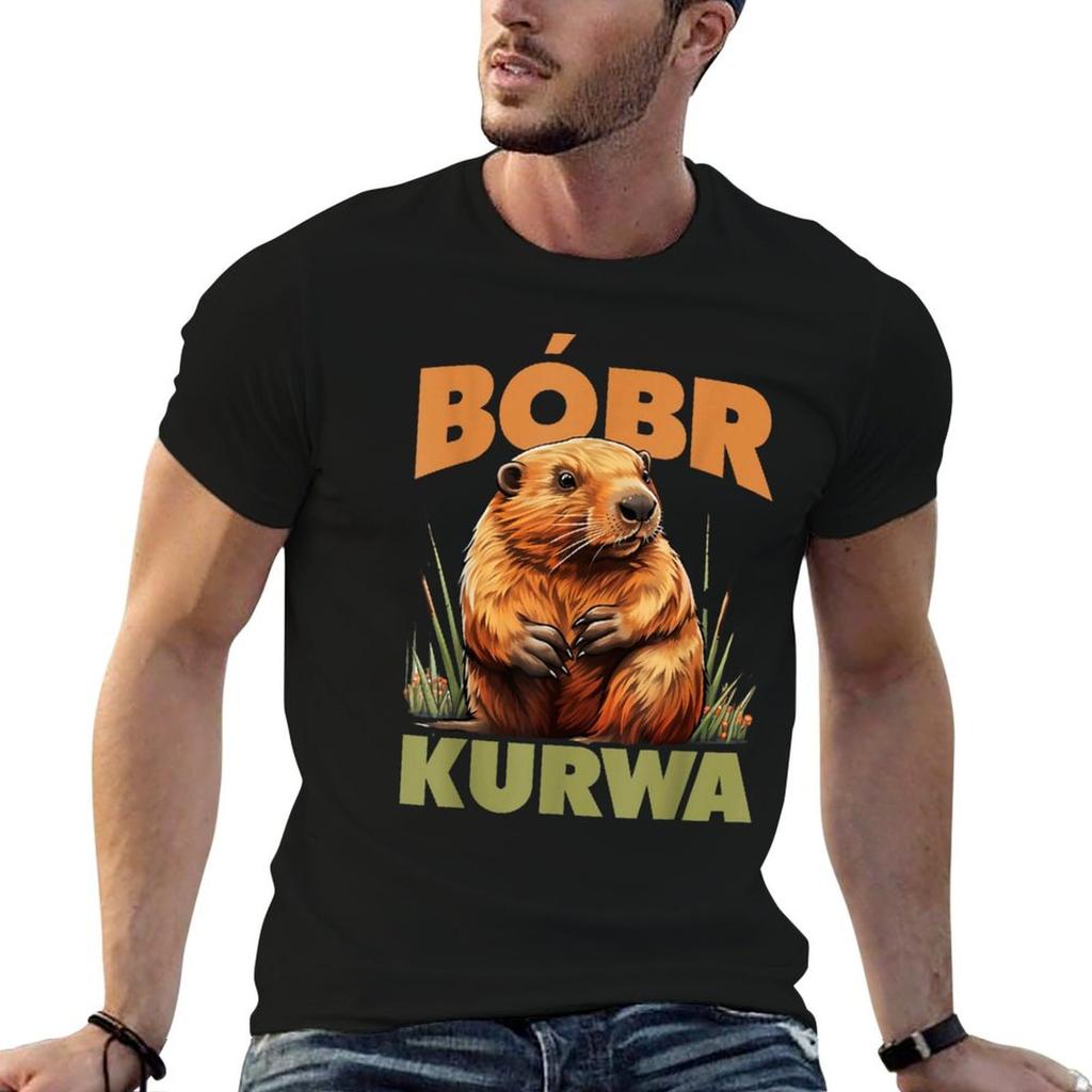 Bobr Kurwa - Biber Biber Bobr T-Shirt Einfaches Lässiges T-Shirt