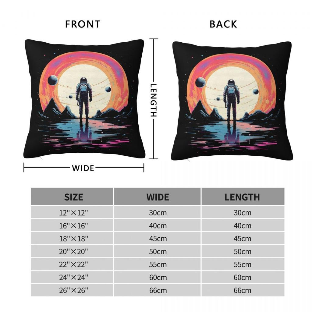 Fiction Planet Style Interstellar Travel Square Pillowcase Cushion Cover Pillow Case Throw Pillow Cover for Home Bedroom Car