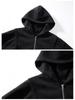 Unisex American-Style Heavy Fleece Hooded Jacket for Autumn/Winter