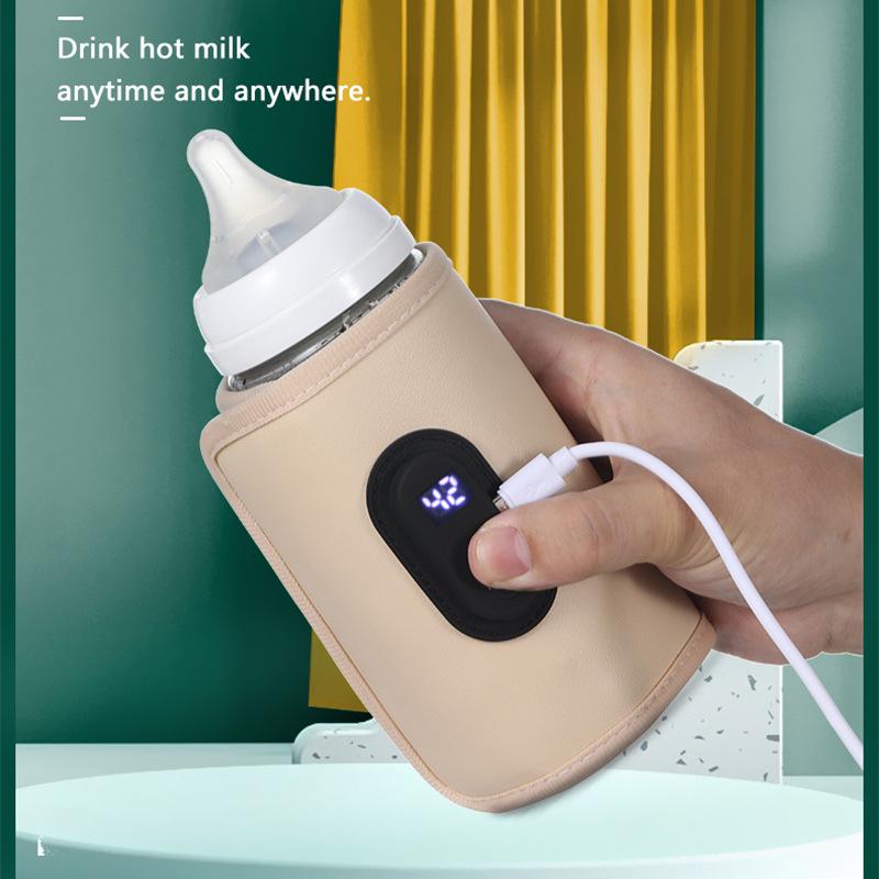 Cartoon Bottle Warmer Sleeve with 21-Gear Heating - Portable, Universal Insulator for On-the-Go Use