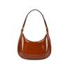 Tory Burch Robinson Magnetic Closure Leather Underarm Bag Crescent Tote Shoulder Bag Women Bags Brown 154729-223