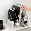 Mesh Magazine Storage Rack Wrought Iron Storage Shelf Metal Desktop File Shelf  Home Office
