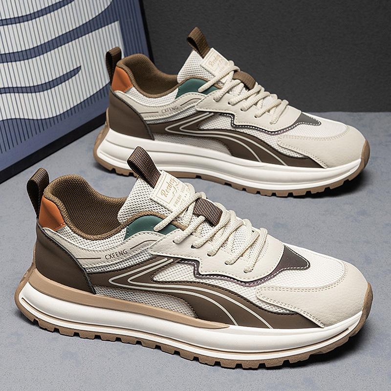 

Mesh men s shoes 2025 new spring and summer casual sports shoes men s platform Forrest Gump tide shoes students and teenagers 44