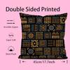 ART African Tribal Pattern Pillow Case Comfort Sofa Bed Silky Elegant Invisible Zipper Custom Decorative Cushion Cover