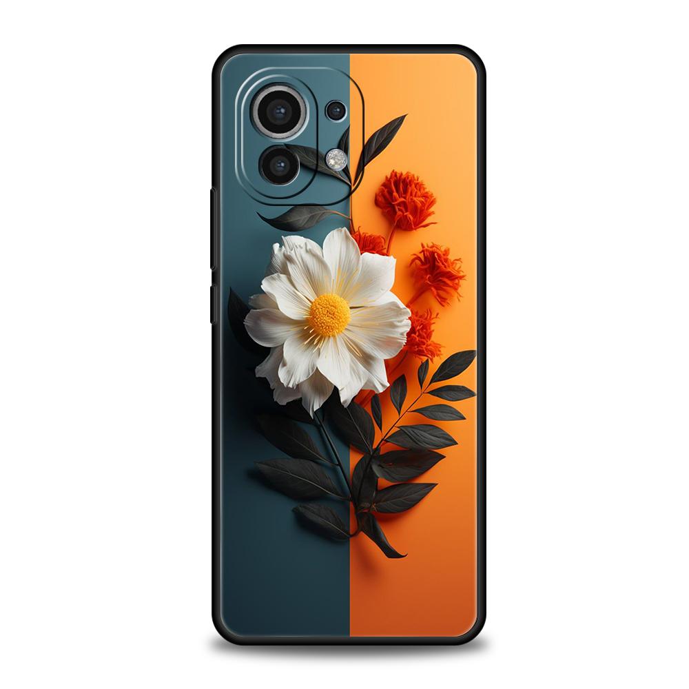 Sunflower Phone Case for Xiaomi Mi 14 13 12 11 Ultra 13T 12T Poco C51 F3 F4 F5 X3 X4 NFC M3 Pro Lite 5G Silicone Cover Capas Bag