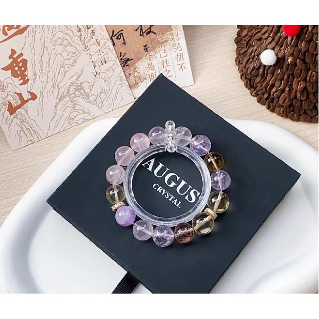 Zhang Junning's same style natural pink crystal bracelet for women, hibiscus stone, horse pink crystal Pixiu bracelet, peach blossom bracelet