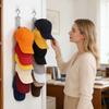 Garderobe Hattehylle Hengende Hatteorganisator Med 8 Klemmer Klips Hattehengere Cap Organizer For Baseballcapser Solhatter Trucker Cap Herre Golfcaps Dame Bøtte