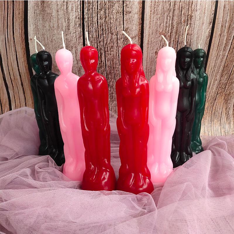 Doll Face Candles: Male & Female, Face-to-Face & Back-to-Back Home Decor