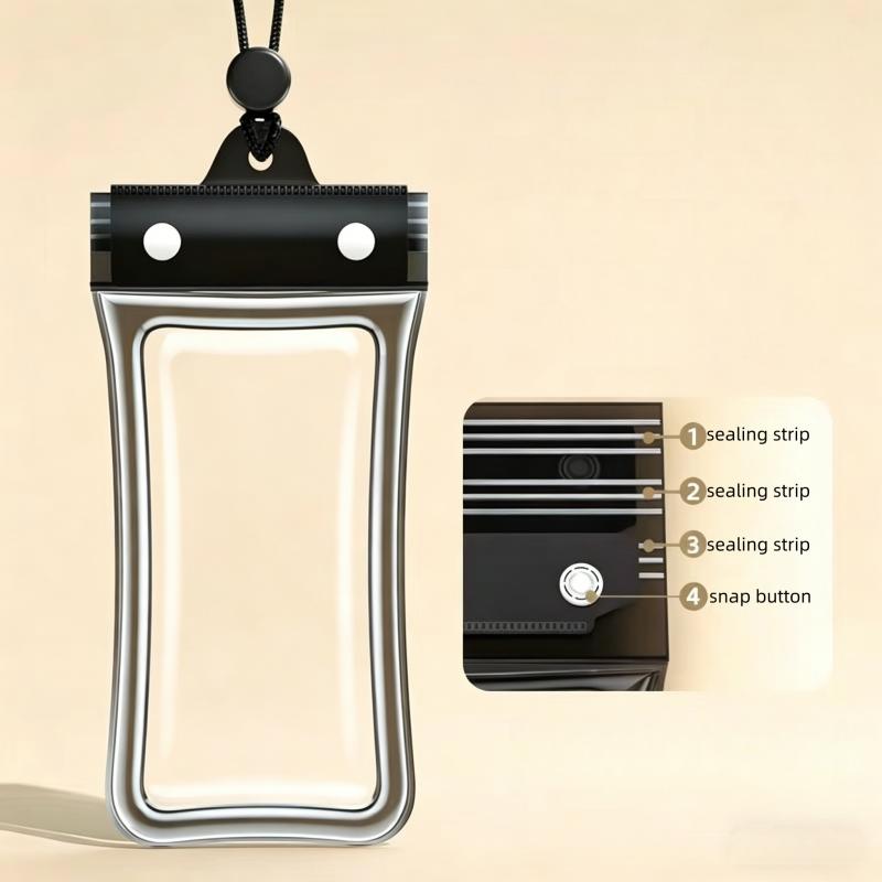 Transparent Waterproof Phone Bag, Suitable for Outdoor Sports Enthusiasts, Pool Parties, Bathroom Selfies, Outdoor Camping