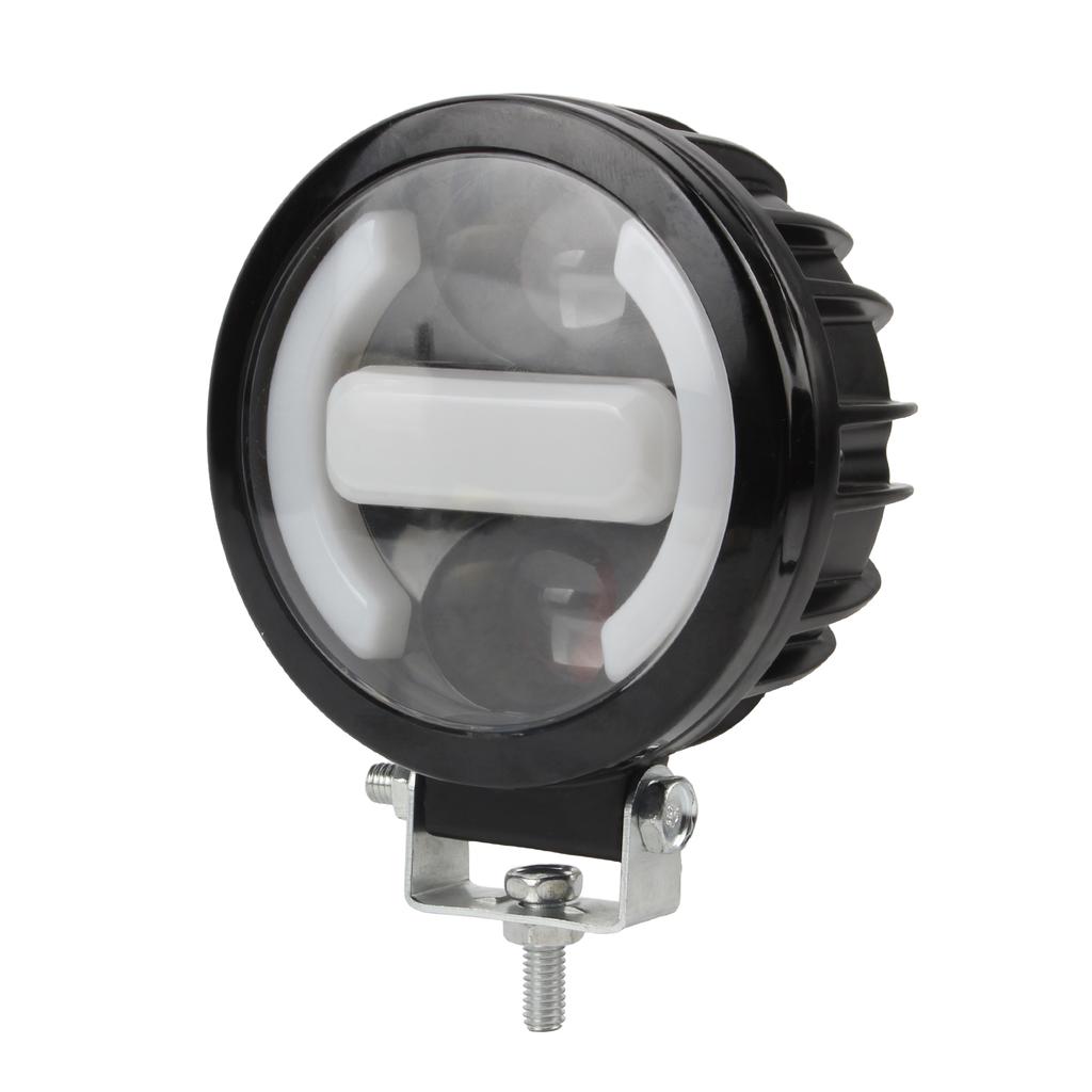 Universal 3.5 inch Motorcross Additional LED Spotlight White Yellow Light Motorcycle Hi/Lo Driving Fog Lamp For Yamaha Suzuki