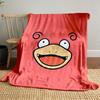 A Cartoon Face with Swirly Ears, Wide Eyes, and an Open Smiling Mouth. for All Seasons Blanket Lunch Break Throw Gift