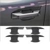 For BYD SHARK 2024 2025 2026 RHD ABS Chrome Carbon Black Door Handle Cover Door Bowl Frame Trims Sticker Car Styling Accessories