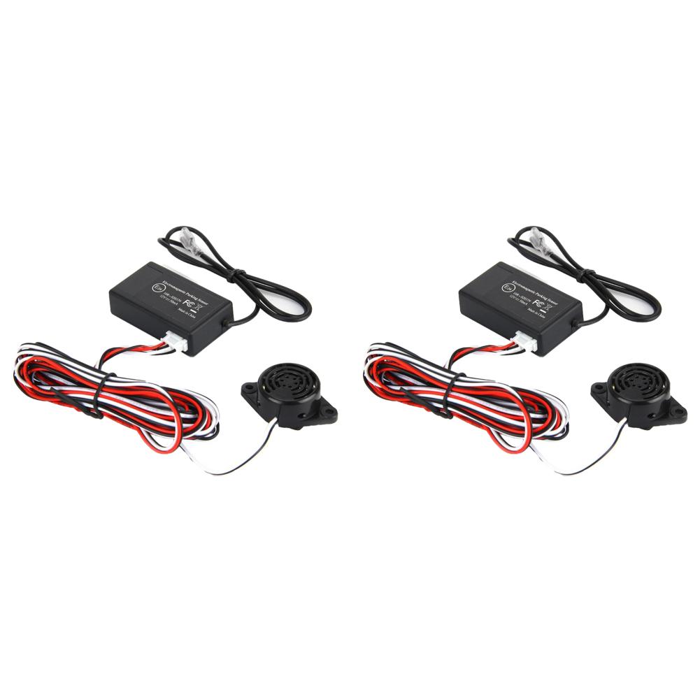 Auto Electromagnetic Parking Sensor Kit No Drill Hole Easy Install Parking Radar Car Reverse Back-up Parking Sensor Alarm System