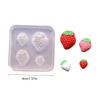 Silicone Mold for Miniature Food Crafting Strawberry Shaped Mooncakes and Pastries Making Mould Baking Accessories