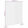 824933 vidaXL Wall-mounted Headboard 95.5x3x110 Cm Solid Pine Wood