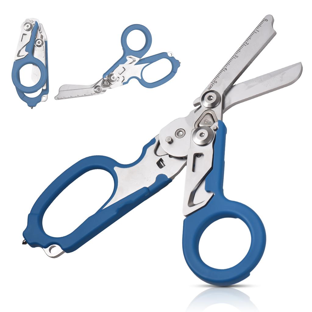 Trauma Shear Wielofunkcyjne szczypce Narzędzia Outdoor Narzędzia kempingowe Nożyce awaryjne Linijka Przecinak taśmowy