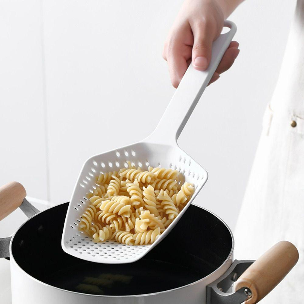 Kitchen Cooking Tool Strainer Spoon Plastic Filter Scoop Practical Leaky Spoon  Kitchen Use