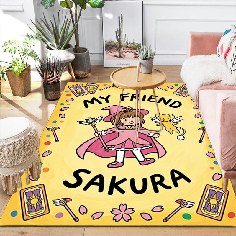 CCS Soft Area Rug with Popular Anime Cartoon Landscape Non slip Washable, Perfect for Bedroom Living Room Kitchen THW 60x90cm
