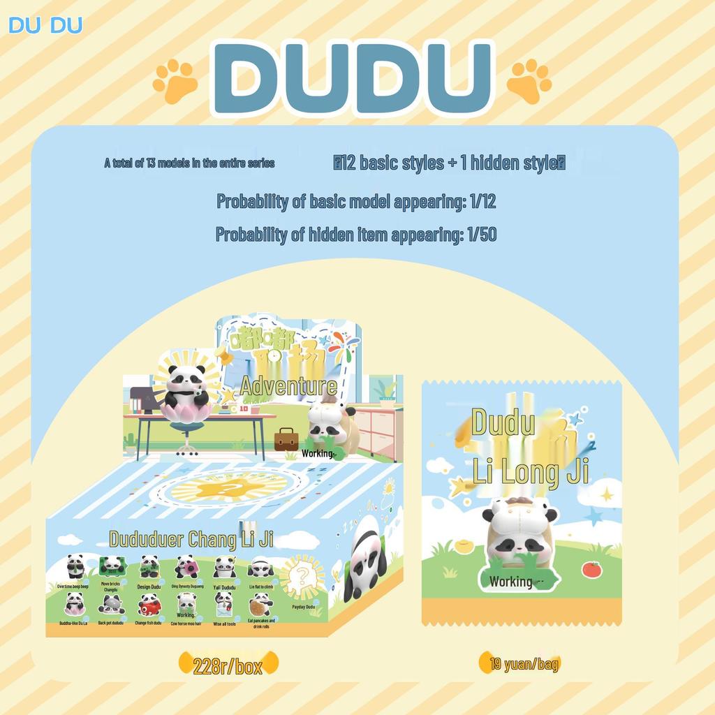 Dudu Adventures: Hand-Painted Giant Panda Blind Box Figure