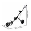 3 Wheel Golf Push Vehicle Compact Aluminum Trolley for Practice Range