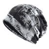 Tie-dye Slouchy Beanie Hat Stretchy Plush Lined Beanie Vintage Letter Print Beanie  For Men Women