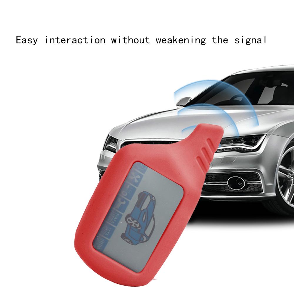 Silicone B9/ B6/A91/A61 LCD Body Cover Case 2 Way Car Alarm For Starline B9 B91 B6 B61 A91 A61 V7 Remote Key Chain