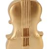14.17 X 3.94 X 3.82in Violin Figurine Golden Violin Craft Music Art Decor for Home Office Desk Shelf
