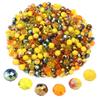 100-200pcs/lot 4 6 8mm Transparent Colorful Glass Beads Faceted Crystal Glass Beads Round Flat Loose Beads For Jewelry Making