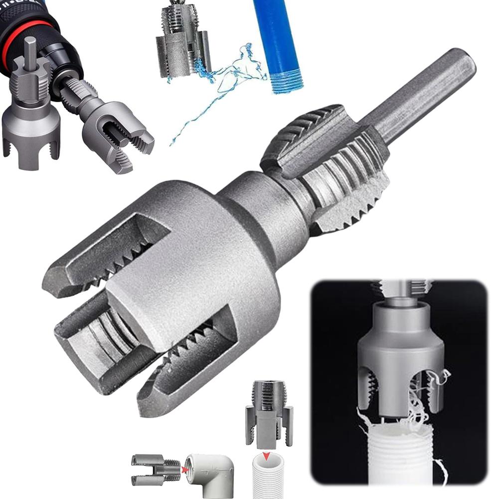 Pipe Thread Cutting Tool Integrated Internal & External Pipe Threading Tool 1/2IN 3/4IN Pipe Sizes Rethreading Tool