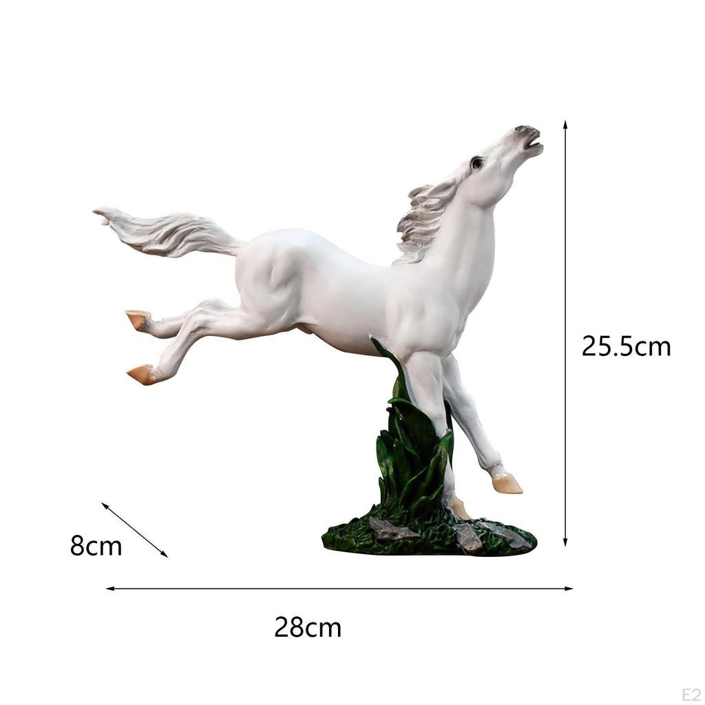 Abstract Horse Sculpture Animal Craft Artwork Resin Ornaments Figurine Collection Home