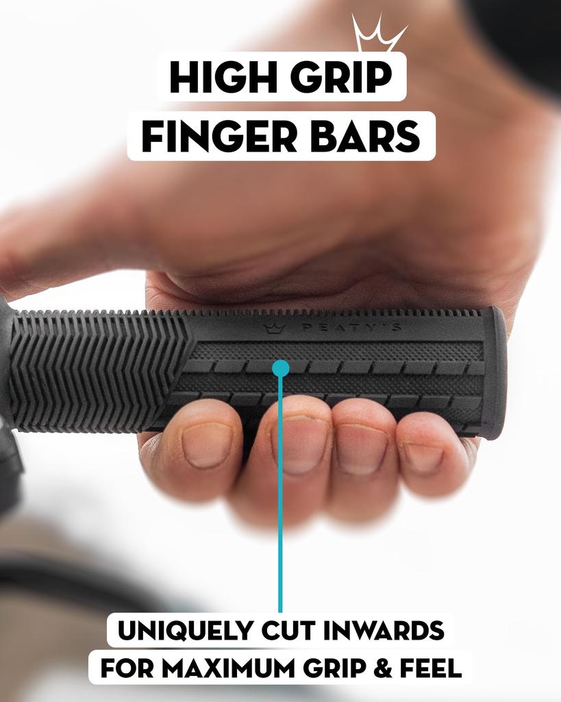 Peaty's Monarch Grip - Mushroom - Black, Thin