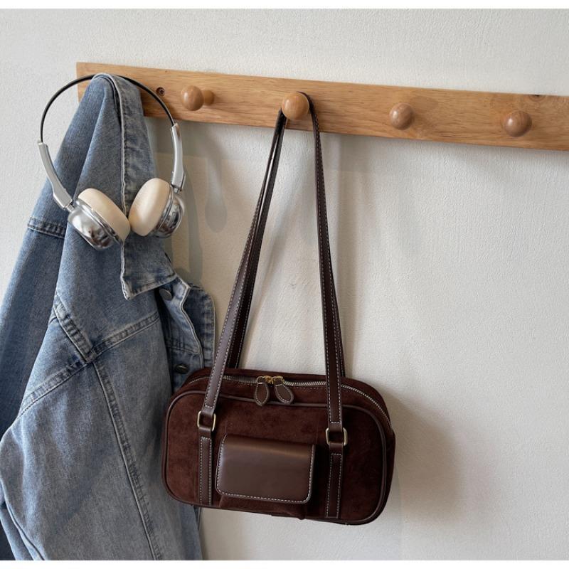 

Underarm Bag, Casual Shoulder Bag, Fashionable and High-end Tote Bag without pendant кавовий