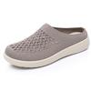 New summer women's shoes casual lazy shoes fashionable semi-drag breathable mesh surface thick sole one pedal versatile mother shoes