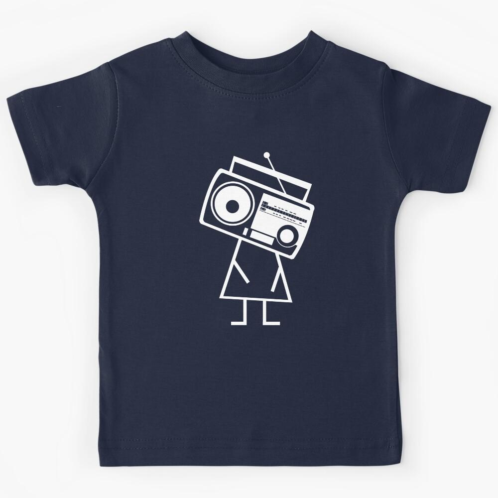 RADIO-FACE (White) Kids T-Shirt 170