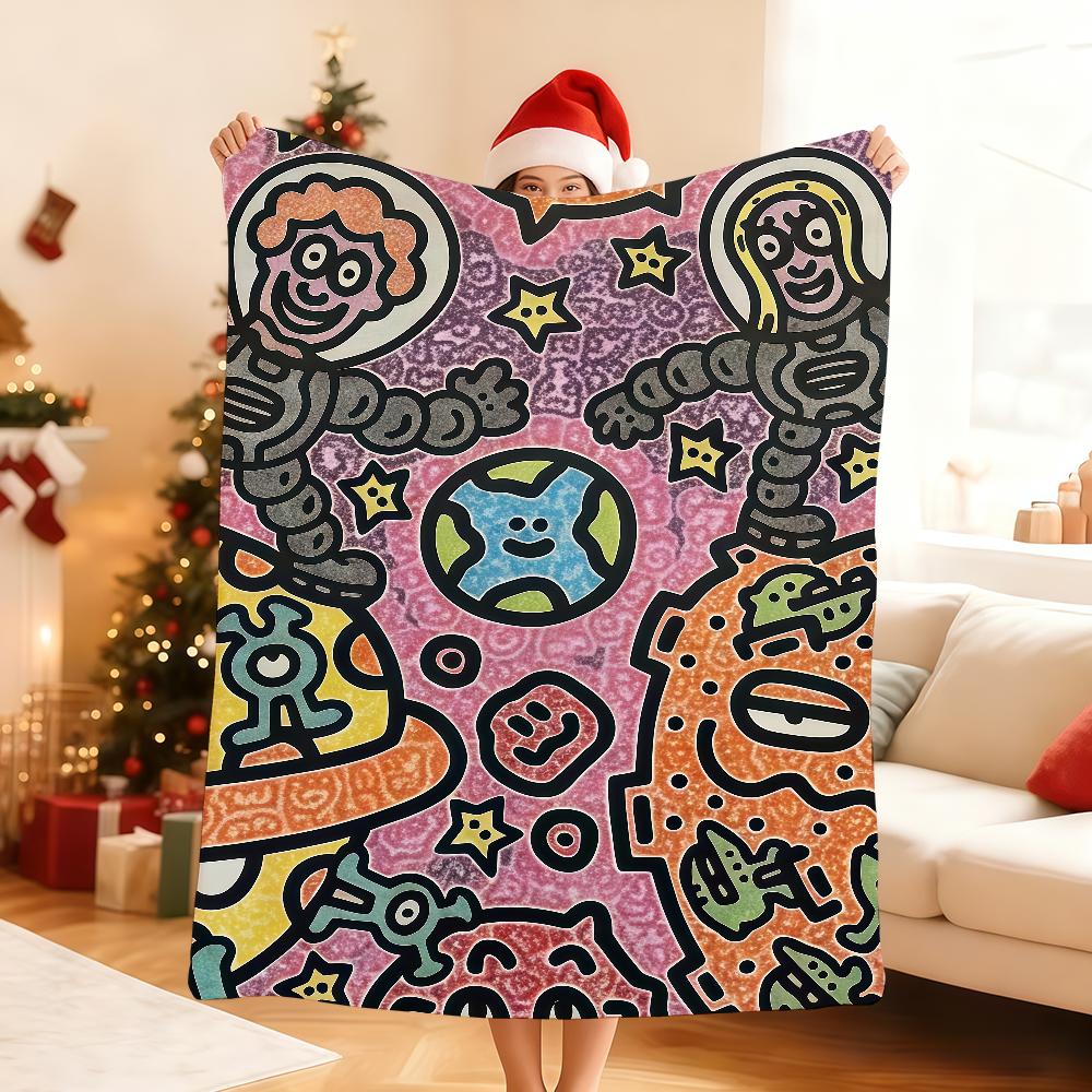 G Graffiti Art Mr D Doodle E Blanket Soft Throw Blanket for Home Bedroom Bed Sofa Picnic Travel Office Rest Cover Blanket Gift